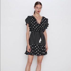Zara Contrast Polka Dot Dress - SOLD OUT